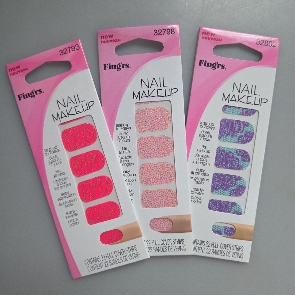 FING'RS NEW Nail Art Stickers Sets‎ for 3